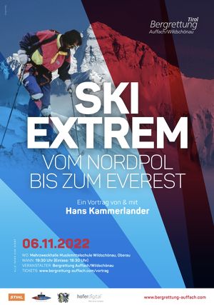 „Ski extrem – Vom Nordpol bis zum Everest“ – von und mit Hans Kammerlander