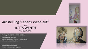 Vernissage zur Ausstellung „Lebens >ver< lauf“ von Jutta Wenth