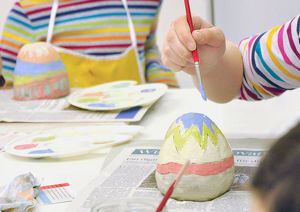 Kinder Keramik Kurs Ostereier