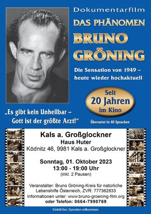 Dokumentarfilm "Das Phänomen Bruno Gröning"