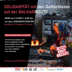 Solidarität mit den Geflüchteten auf der Balkanroute: Jetzt erst recht!