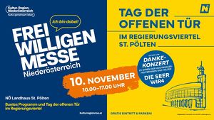 NÖ Freiwilligenmesse und Tag der Offenen Tür im Regierungsviertel St. Pölten