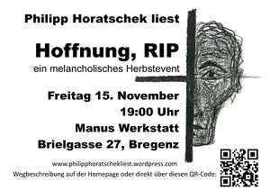 Lesung: Hoffnung, RIP - ein melancholisches Herbstevent