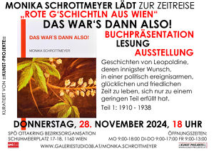 Monika Schrottmeyer "Das war's dann also". Vernissage & Lesung