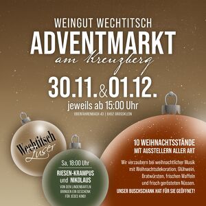 Adventmarkt beim Weingut Wechtitsch am Kreuzberg