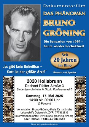 Das Phänomen Bruno Gröning Die Sensation von 1949  seit über 20 Jahren im Kino