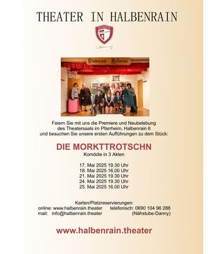 Theater-Komödie Die Morkttrotschn Komödie in 3 Akten