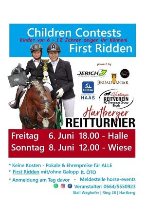 1. Hartberger Reitturnier Pfingsten 6. - 8. Juni