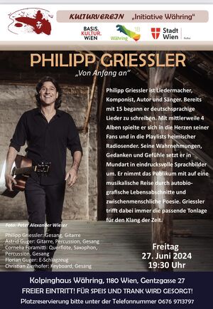 Liedermacher Philipp Griessler