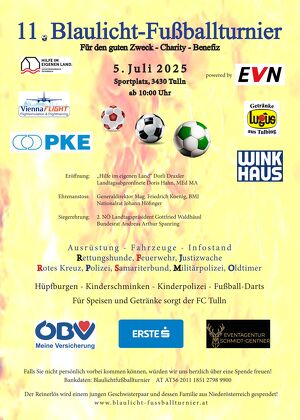 11. Benefiz Blaulicht Fußballturnier