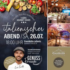 Italienischer Abend mit Dinner im Eventkölla Leibnitz