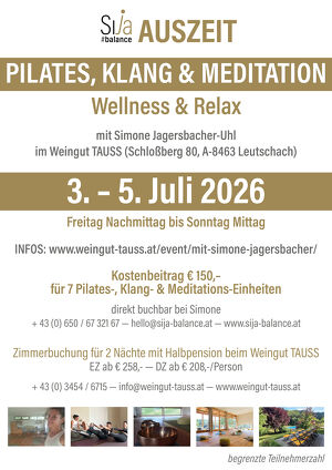 Auszeit für Dich mit Pilates, Klang & Meditation