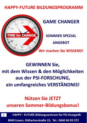 Bildungsprogramm: GAME CHANGER - WISSEN AUS DER PSI-FORSCHUNG SCHÜTZT IHRE GESUNDHEIT!