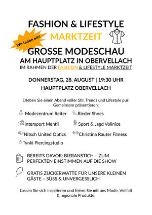 Fashion & Lifestyle Marktzeit mit großer Modeschau