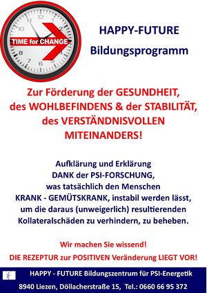 (ONLINE) Bildungsprogramm: WISSEN AUS DER PSI-FORSCHUNG SCHÜTZT IHRE GESUNDHEIT!