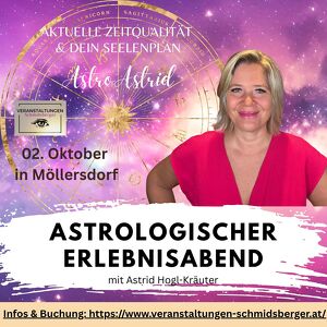 Astrologischer Erlebnisabend: Aktuelle Zeitqualität & dein Seelenplan