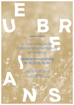Gedenkveranstaltung für die Opfer der Hexenverfolgung im Lavanttal
