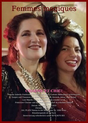 Femmes magiques -Naama Isabelle Fassbinder (Gesang) und Anela Cindrak (Akkordeon) präsentieren  CHARME ET CHIC!