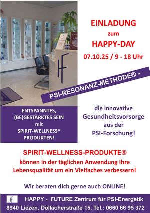 (ONLINE) Kostenloser Beratungstag: SPIRIT-WELLNESS® GESUNDHEITSPRÄVENTION aus der PSI-Forschung für ein ENTSPANNTES, GESTÄRKTES SEIN!