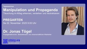 Tagesseminar  Täuschung im Alltag erkennen  Dr. Jonas Tögel
