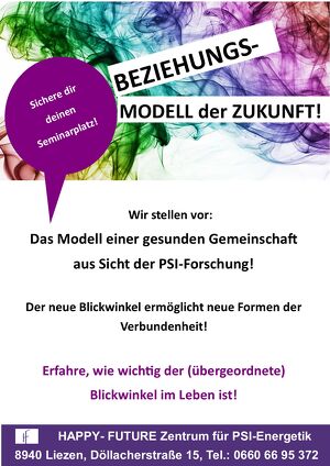 Gruppen-Seminar: "BEZIEHUNGS-MODELL der ZUKUNFT"