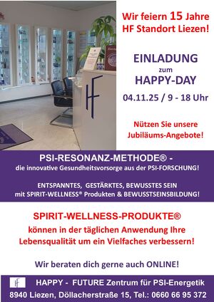 (ONLINE) Beratungstag: SPIRIT-WELLNESS® GESUNDHEITSPRÄVENTION aus der PSI-Forschung für ein ENTSPANNTES, STABILES, BEWUSSTES SEIN!