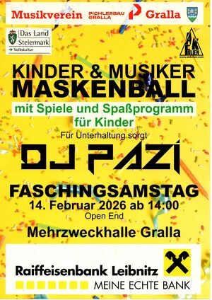 Kinder & Musikermaskenball