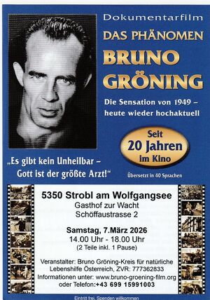 Der besondere Film: Dokumentarfilm &uuml;ber Bruno Gr&ouml;ning