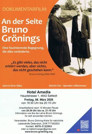 Dokumentarfilm  "An der Seite Bruno Gr&ouml;nings"