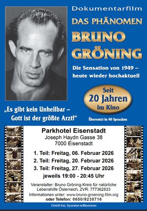 Dokumentarfilm "Das Ph&auml;nomen Bruno Gr&ouml;ning"