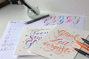 Brush Kalligrafie und Hand Lettering Workshop f&uuml;r Einsteiger
