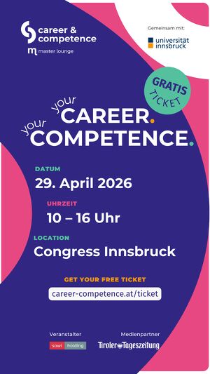 career & competence: Karrieremesse f&uuml;r Studierende, Absolvent:innen und (Young) Professionals
