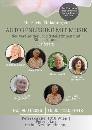 Ein Nachmittag f&uuml;r die Sinne: Lesung mit Musik in der Peterskirche