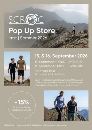 SCROC Pop Up Store Imst