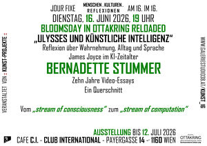 �Bloomsday in Ottakring Reloaded�. Ulysses und k&uuml;nstliche Intelligenz.