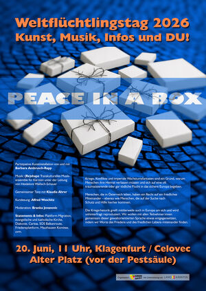 PEACE IN A BOX - Weltfl&uuml;chtlingstag 2026