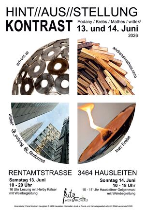 Mathes pr&auml;sentiert Skulpturen bei der HINT//AUS//STELLUNG KONTRAST