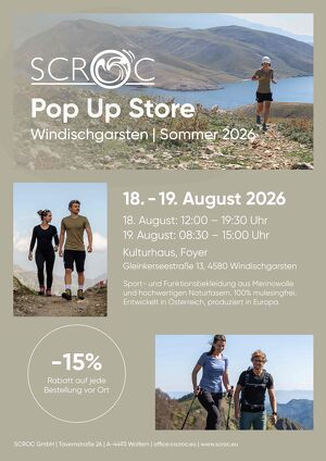 SCROC Pop up Store Windischgarsten
