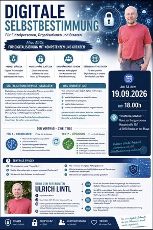 Digitale Selbstbestimmung, Vortrag September 2026