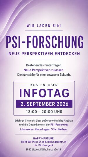 Wir laden ein zum INFO-TAG!