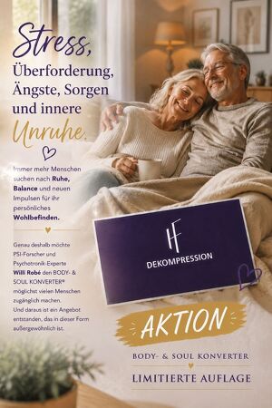 Stress, &Uuml;berforderung, &Auml;ngste, Sorgen, innerer Unruhe usw. im Optimum vorbeugen!