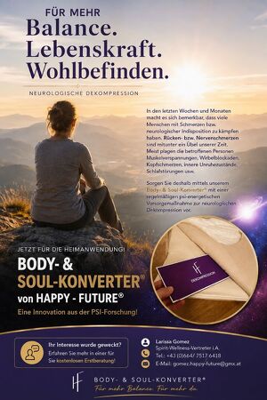 Stress, &Uuml;berforderung, &Auml;ngste, Sorgen, innerer Unruhe usw. im Optimum vorbeugen!