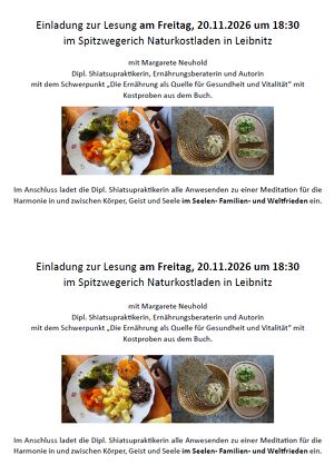 Lesung mit Margarete Neuhold