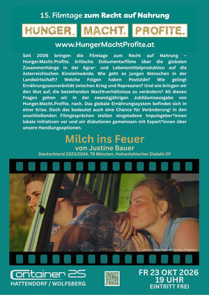 15. Filmtage zum Recht auf Nahrung