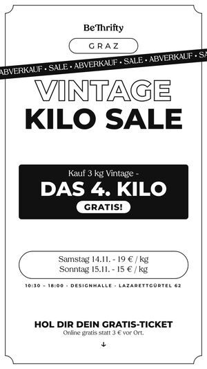 BeThrifty Vintage Kilo Sale � gro&szlig;er Abverkauf