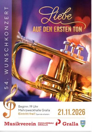 54. Wunschkonzert Musikverein "Pichler Bau" Gralla
