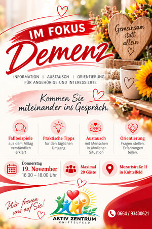 Vortrag - Im Fokus Demenz